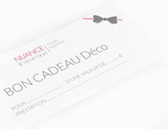 Bon cadeau Déco - Nuance d'intérieur