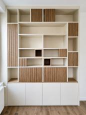 Bibliothèque sur mesure avec bureau intégré Colombes_92700