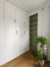 Bibliothèque sur mesure avec bureau intégré Colombes_92700