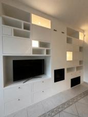 Bibliothèque sur mesure avec insert à bois La Garenne-Colombes_92250