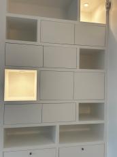 Bibliothèque sur mesure avec insert à bois La Garenne-Colombes_92250