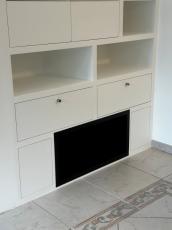 Bibliothèque sur mesure avec insert à bois La Garenne-Colombes_92250